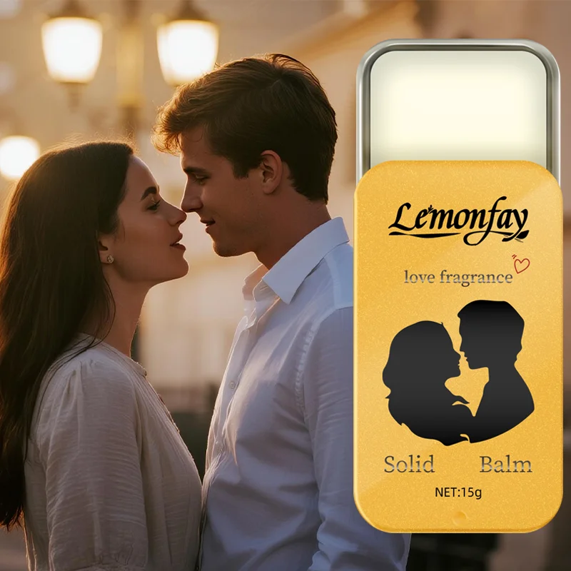 

Lemonfay Love Fragrance Solid Perfume Balm - 15g Portable Pocket Fragrance, Long-Lasting Intimate Scent for Couples & Dates