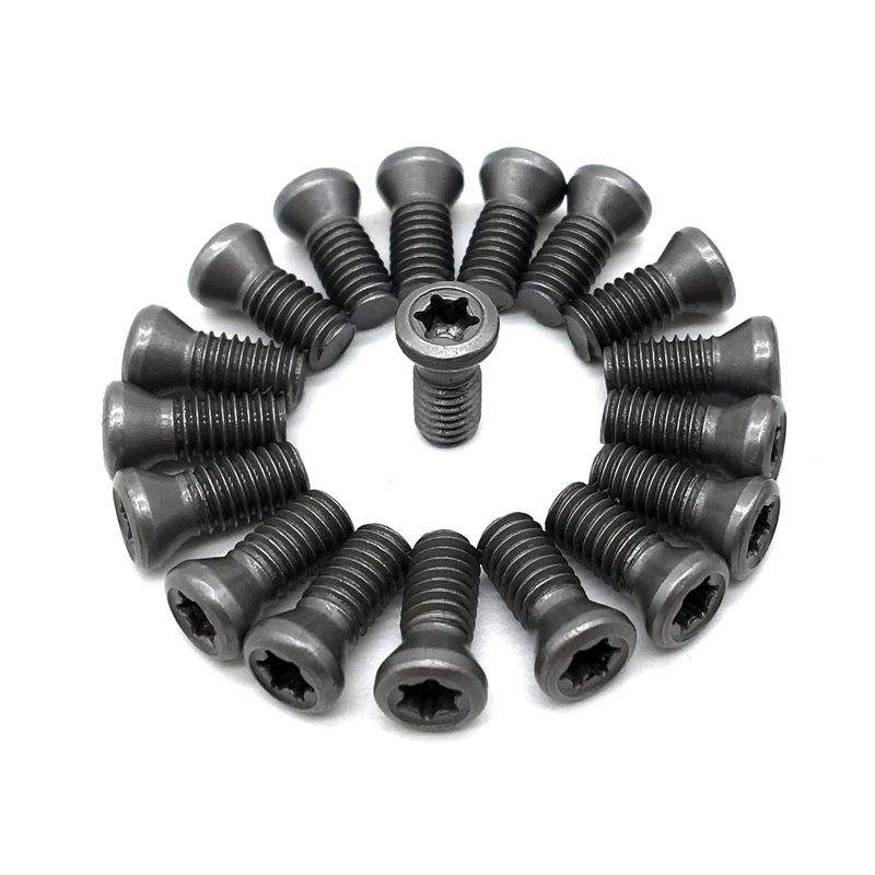 20pcs M2 M2.5 M3 M3.5 M4 M5 M6 Insert Torx Screw Replaces Carbide Inserts CNC Lathe Tool/Blade Cutter Bar Alloy Steel 12.9