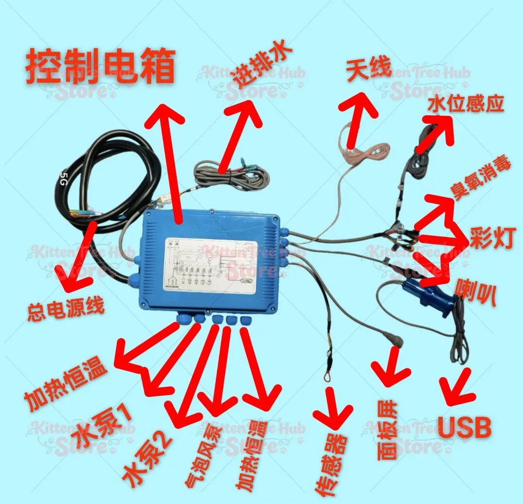 Swimming Pool Bathtub Surfing Thermostatic Massage Filtration Circulation Intelligent Controller