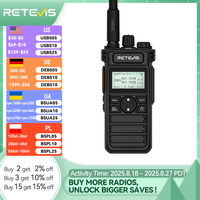 Retevis RT86S Walkie Talkie 10W High Power Walkie Talkie Long Range UHF GRMS Two Way Radio Upgraded RT86 Radio station camping