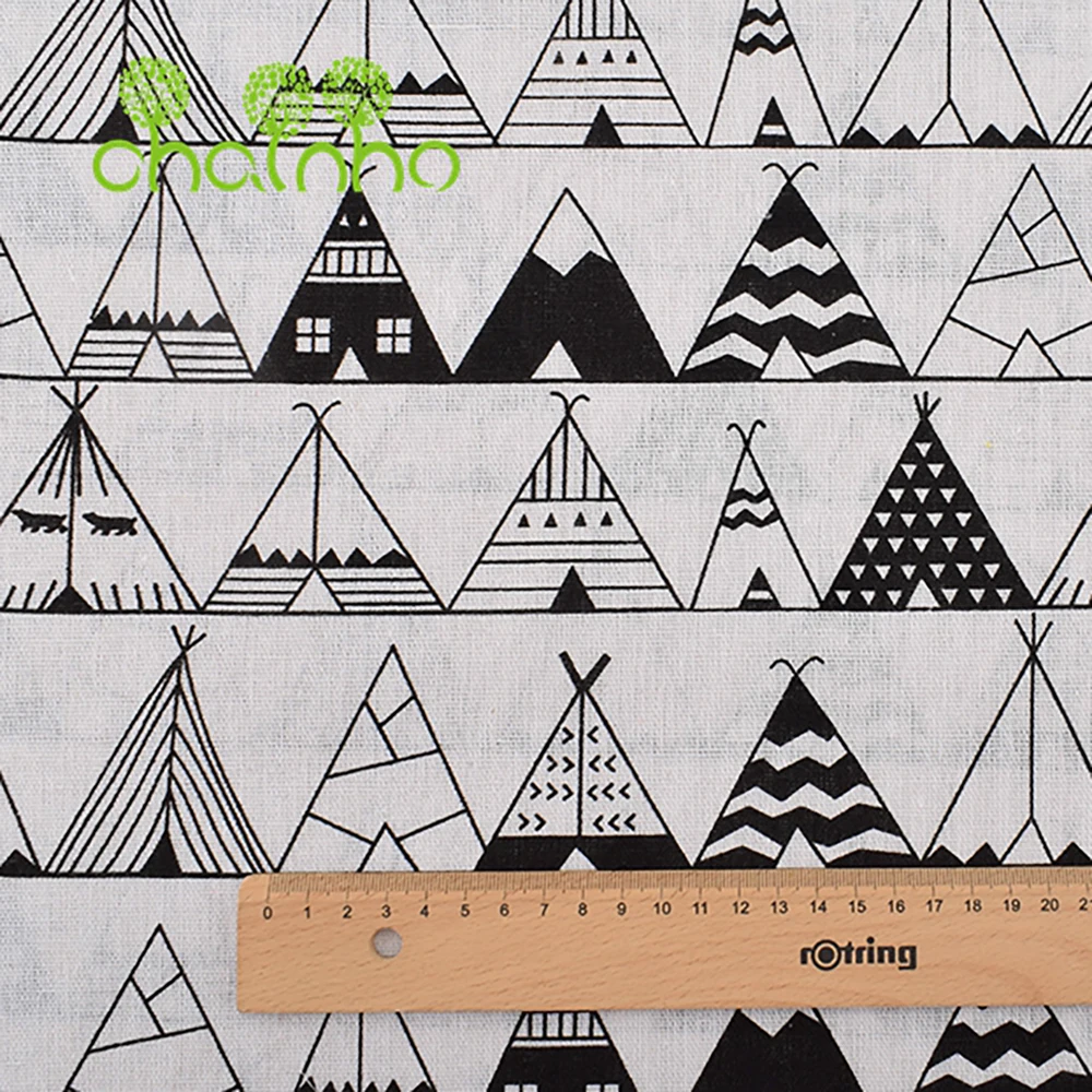 Chainho,Printed Cotton Linen F - Sewing Geotextile Fabric recension och pris