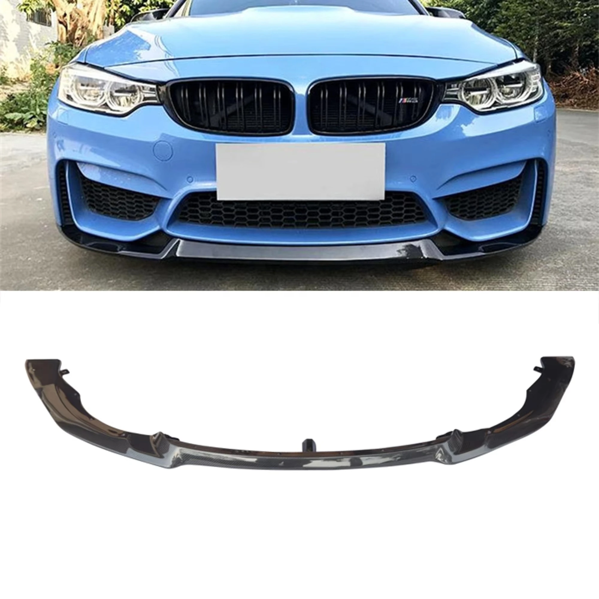 

F80 M3 F82/F83 M4 Dry Carbon CS Style Front Bumper Lip Direct Bolt-On