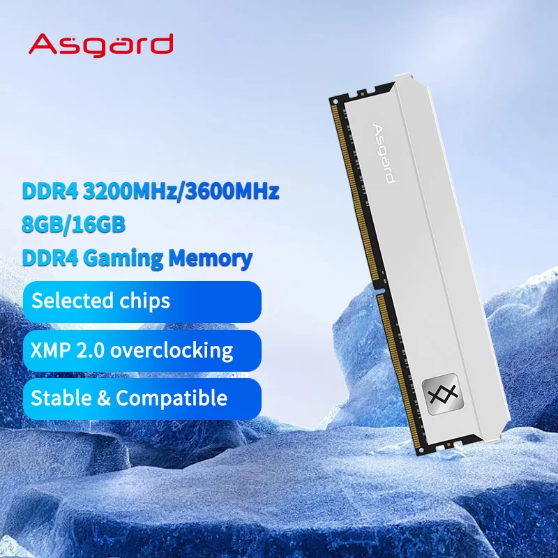 Asgard RAM Memory DDR4 8GBx2 2666MHz 3000MHz 3200MHz 3600MHz New and original Rams for Desktop high performance