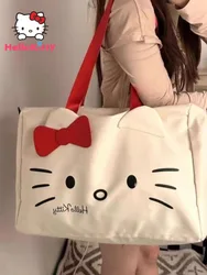 Hello Kitty borse da viaggio borsa da donna Kawaii pieghevole impermeabile borsa per bagagli di grande capacità borsa Tote Bag rosa caldo