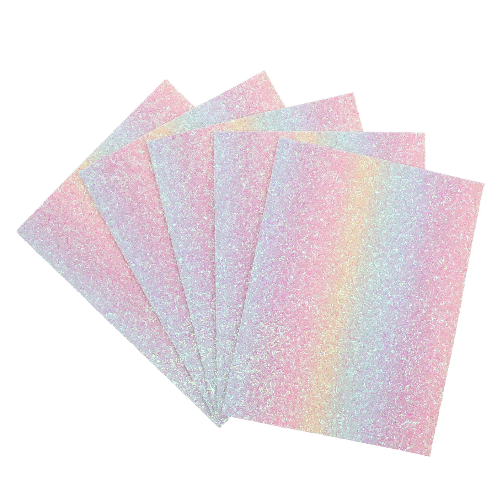 

5Pcs Rainbow Glitter Fuse Bead Iron Sheet Heat Resistant Craft Mat DIY Bead Craft Tool Home Office Classroom Party Birthday