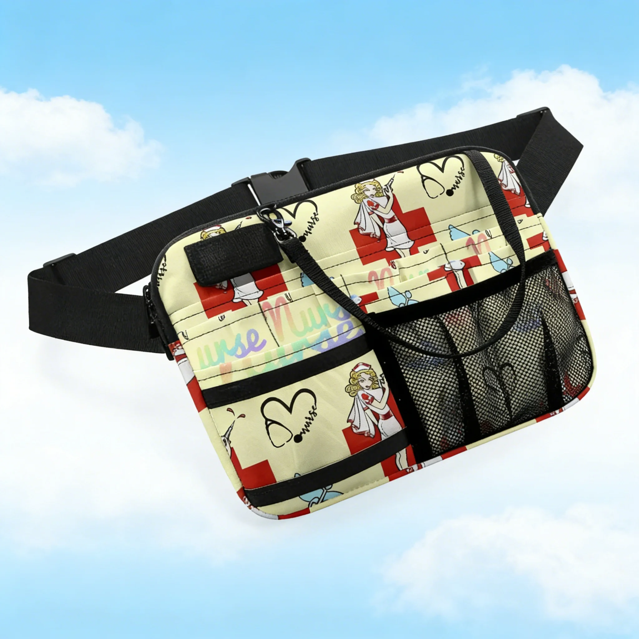 

Best Selling Rainbow Nurse Fanny Pack Waterproof Medical Waist Bag for Travel