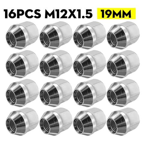 4/16X M12x1.5 19mm हेक्स नट अलॉय ओपन व्हील Ford FIESTA Cougar के लिए Focus KA 2003 2004 2005 Kuga Mondeo 1996 - 2000 6 best sales फोर्ड फिएस्टा 2005 एक्सेसरीज़ - №3