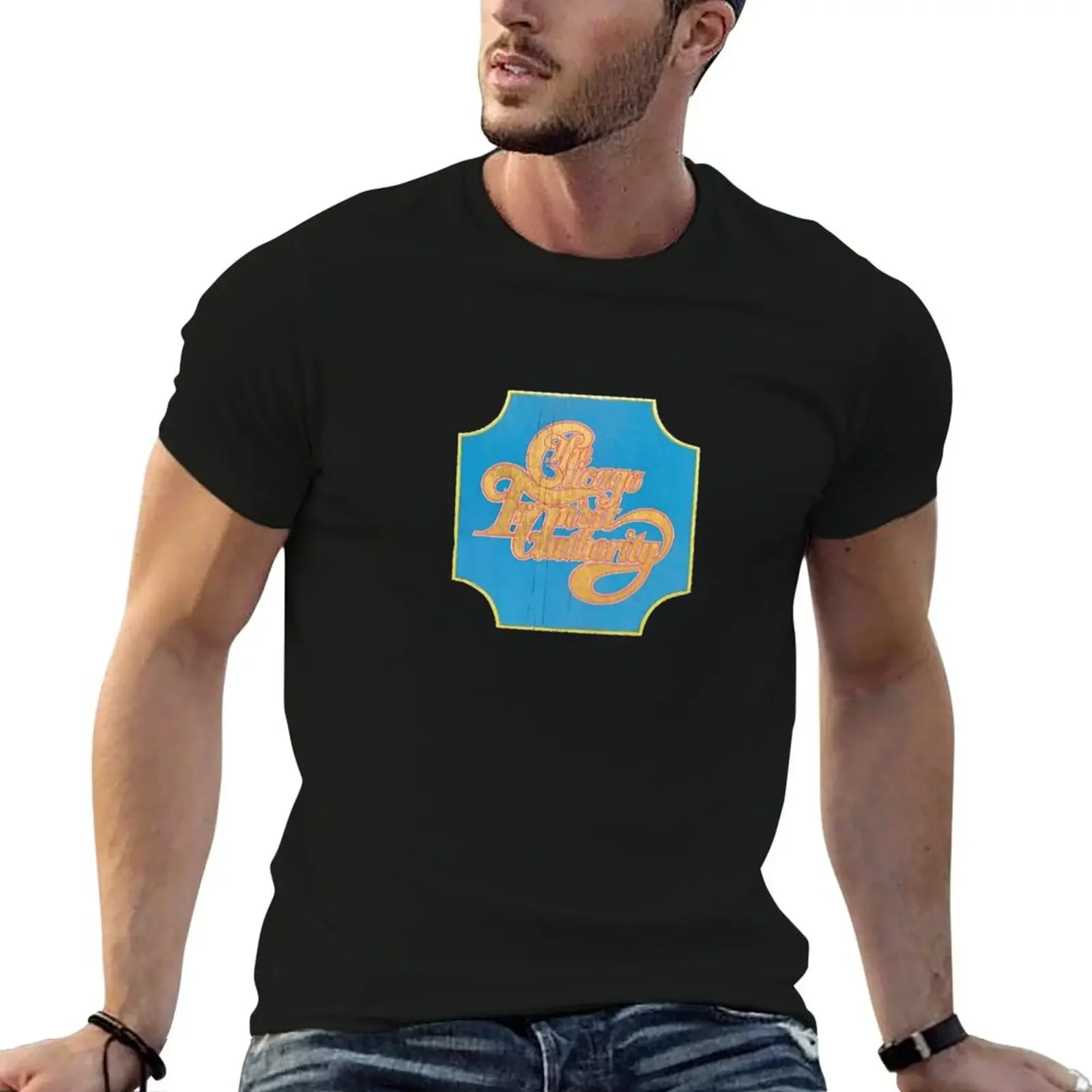 Chicago Transit Authority T-Shirt man clothes blanks plain aesthetic clothes black t shirts for men