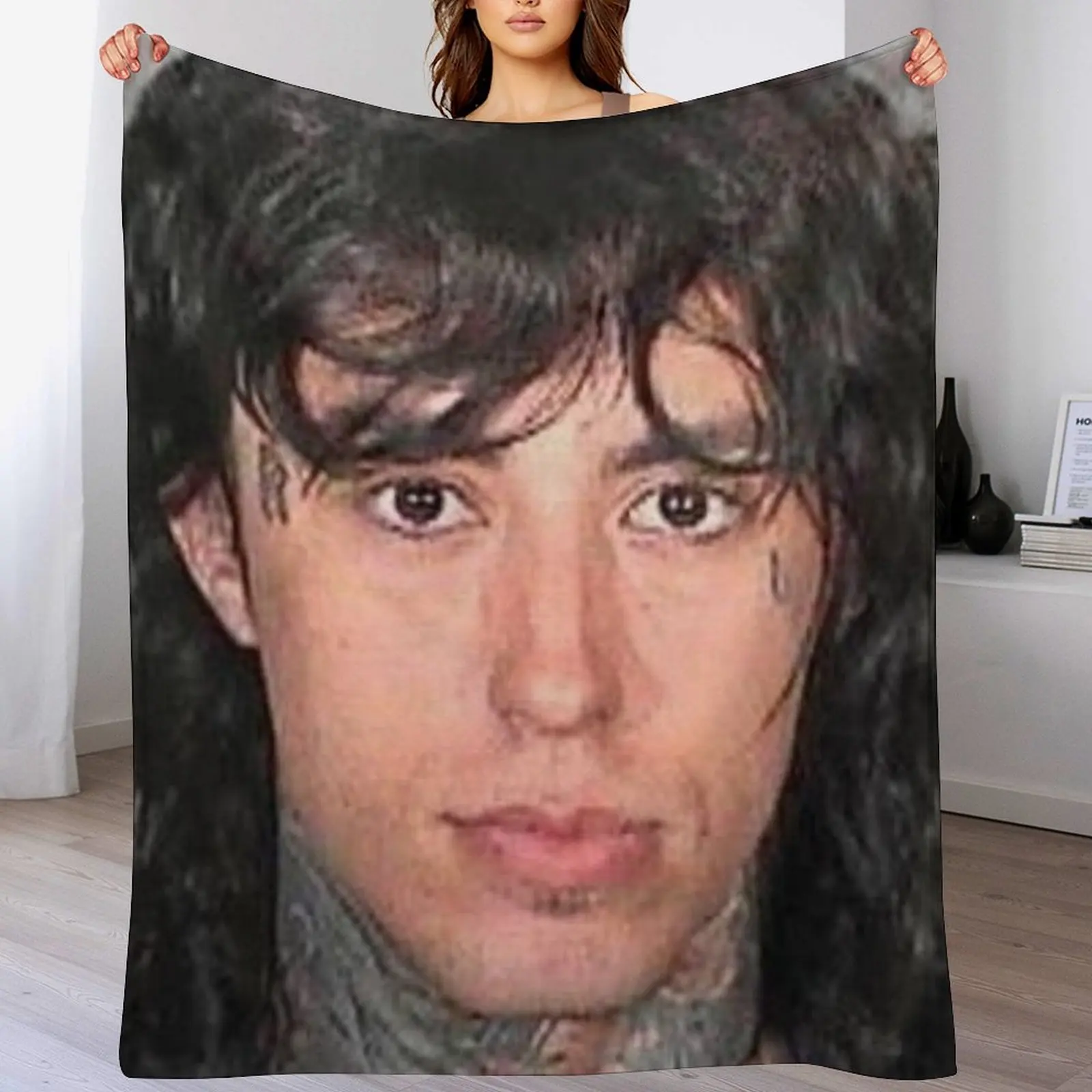 

Ronnie Radke Mugshot Throw Blanket Sofa Heavy Blankets