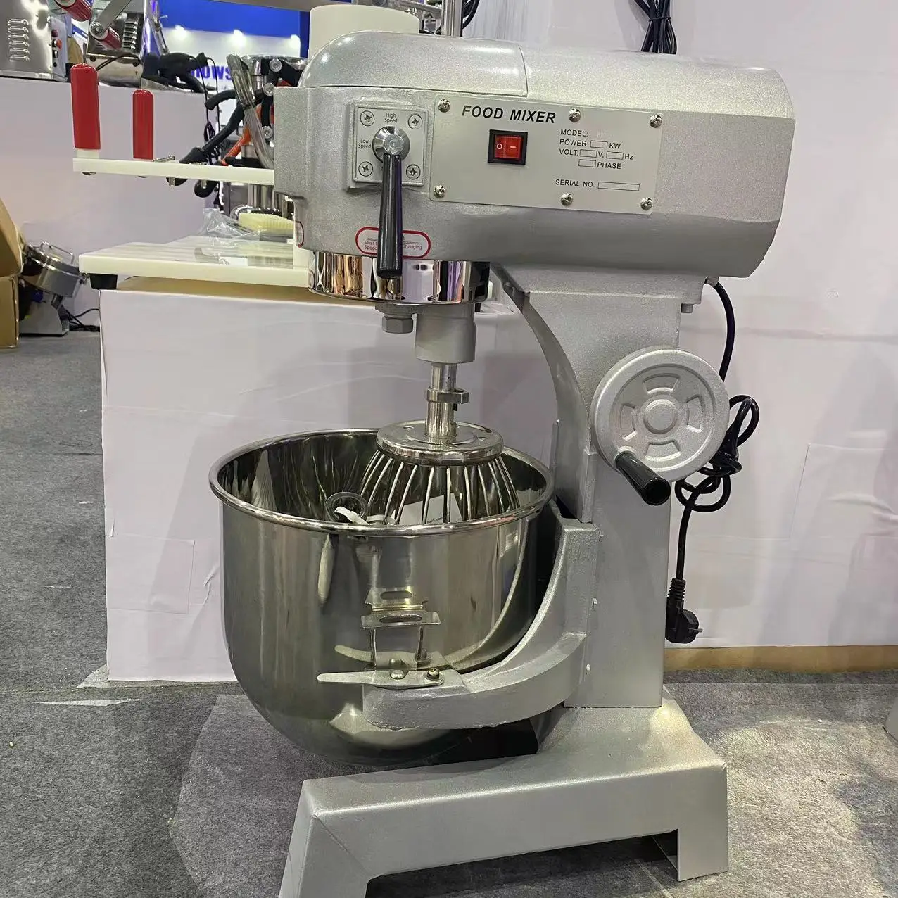 550W 10L Commercial Blender With Sound Cover Egg Mixer Batter Mixer