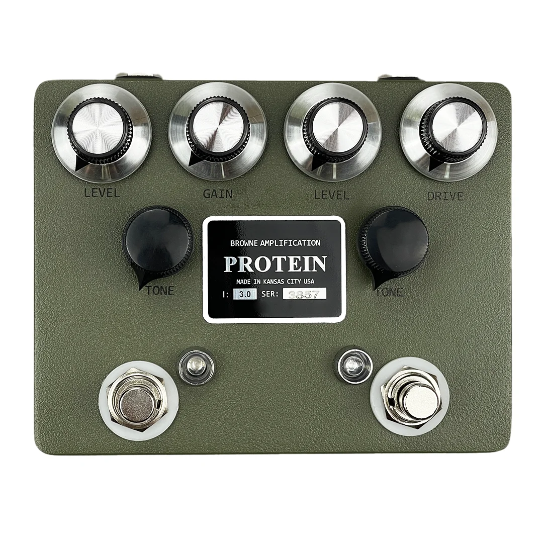 ZVEX BR0WNE PROTEIN Electric Guitar Overdrive Distortion Pedal, Original Clone,Hand Build By Xiao
