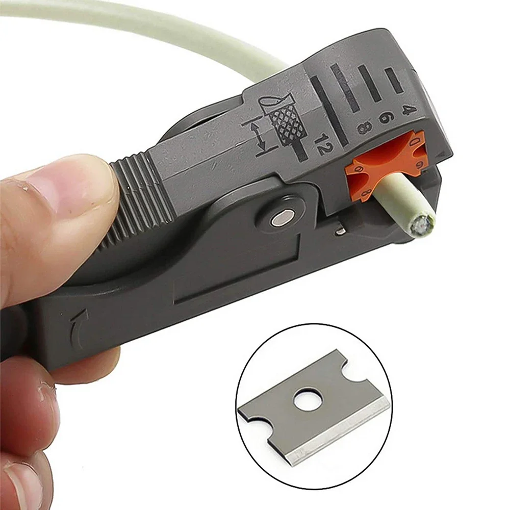 Pengupas Kawat Kabel Alat Tangan Multifungsi Dekrustasi Pisau Potong Tang Crimping Saku Mini Tang Pengupasan Otomatis