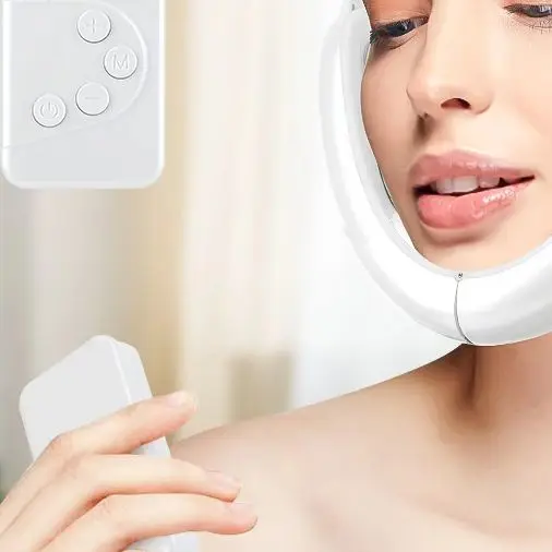 V Face Facial Machine Electric V-Line Up Lift Belt Face Massage LED Face Skin Lifting Firming Beauty Device Double Chin Reducer