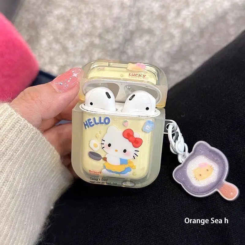 Hello Kitty Wireless Bluetooth Headset Anime Cartoon Melody Kuromi Pochacco Wireless Headset Students Listen Music Headset