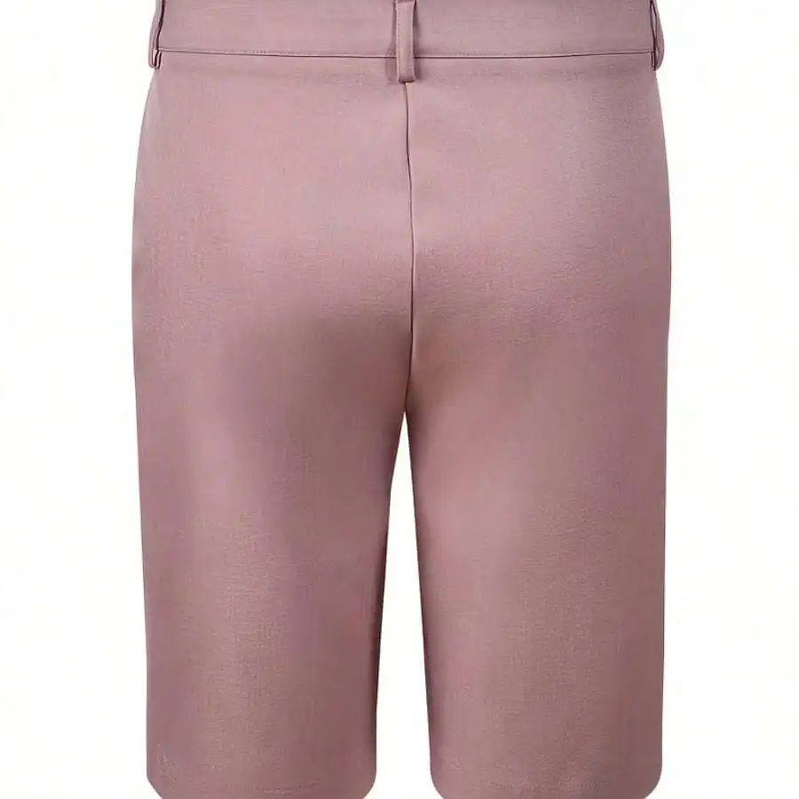 

Mens Lightweight Two-Piece Summer Suit Set With Short Pants, Slim Fit Casual Wear For Wedding Guests
