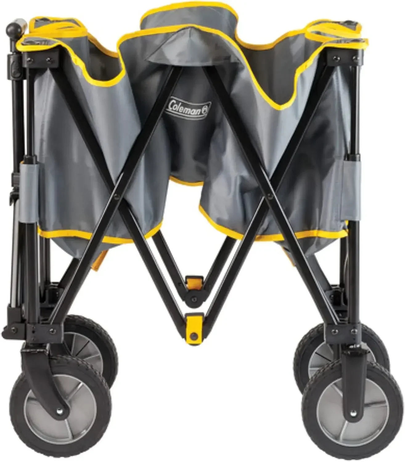 Portable Folding Utility Wagon with 5 Cubic Feet of Space & Reinforced Bottom Great for Camping Groceries Home Projects or Going