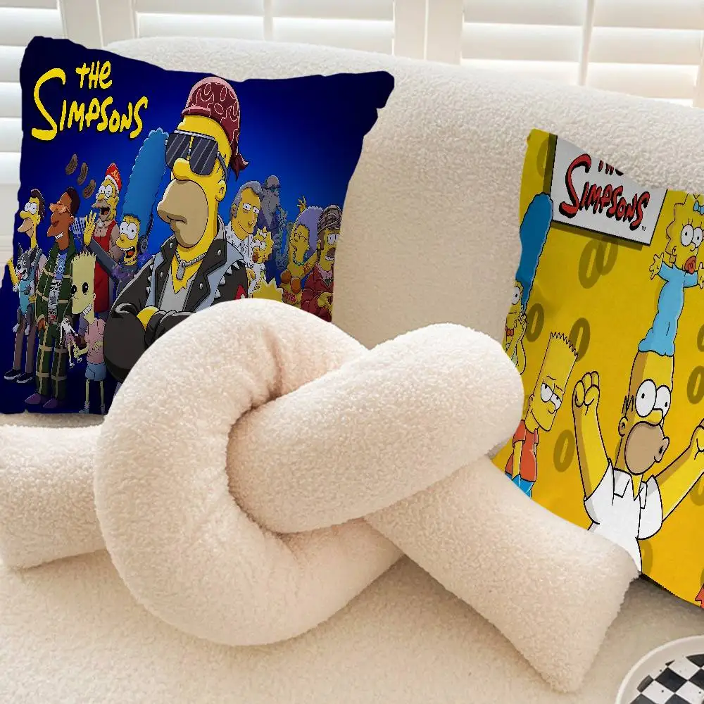 S-Simpson وسادة هدية ديكور المنزل والمكتب غرفة نوم أريكة غطاء وسادة السيارة 45x45 #2