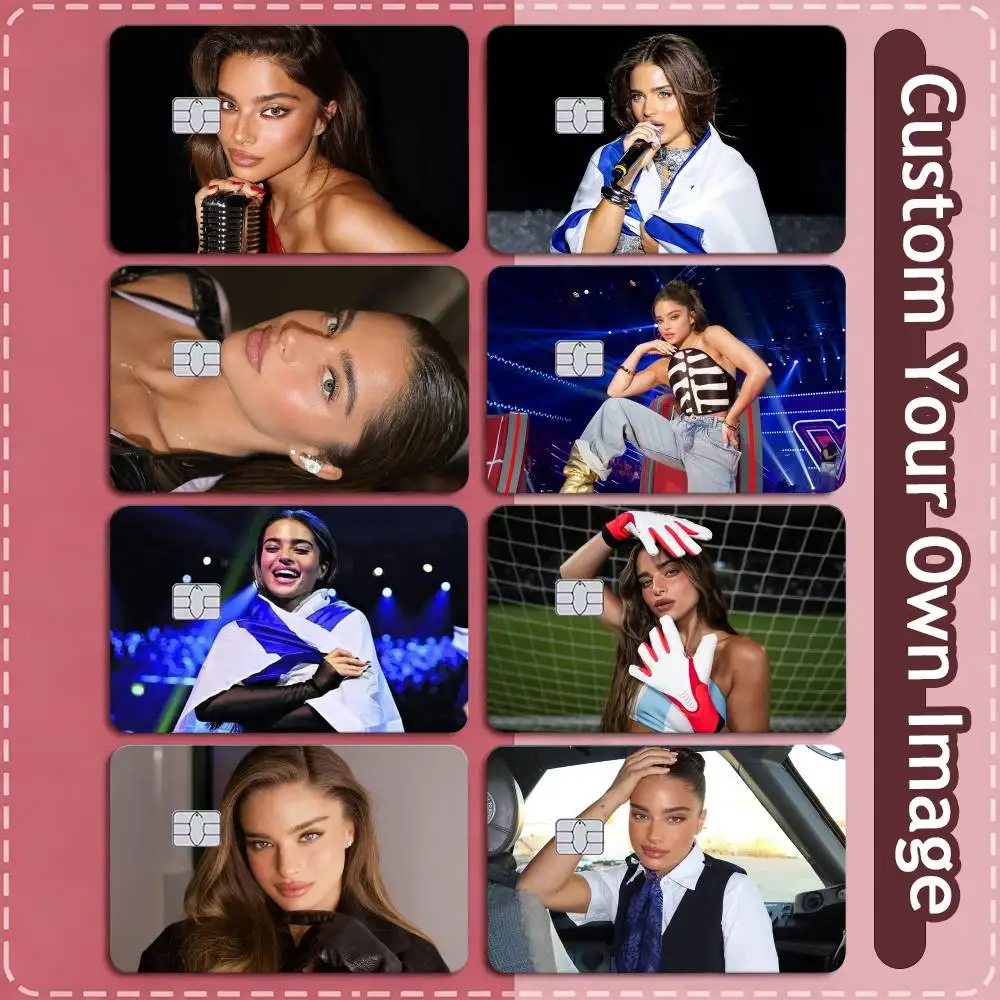 Israel Celebrity Noa Kirel  Credit Card HD Stickers Game Card Decal Small Chip Waterproof Sticker Gift