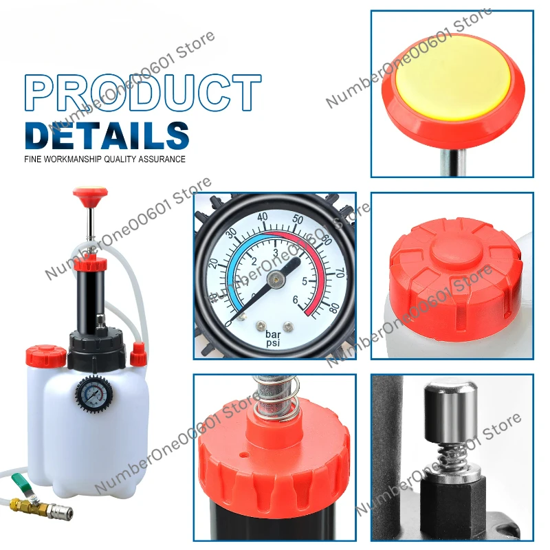 3L Manual Transmission Fluid Pump Oil Filling Filler System Fluid Transfer Pump Tool With 8 PCS Adapters