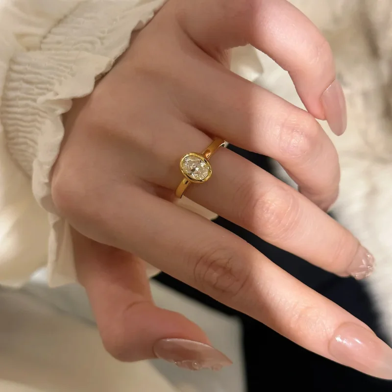 Exquisite Zircon Rings for Women Gold Color Adjustable Rings Official-Website Jewelry Elegant Accessories Wedding Party Gifts