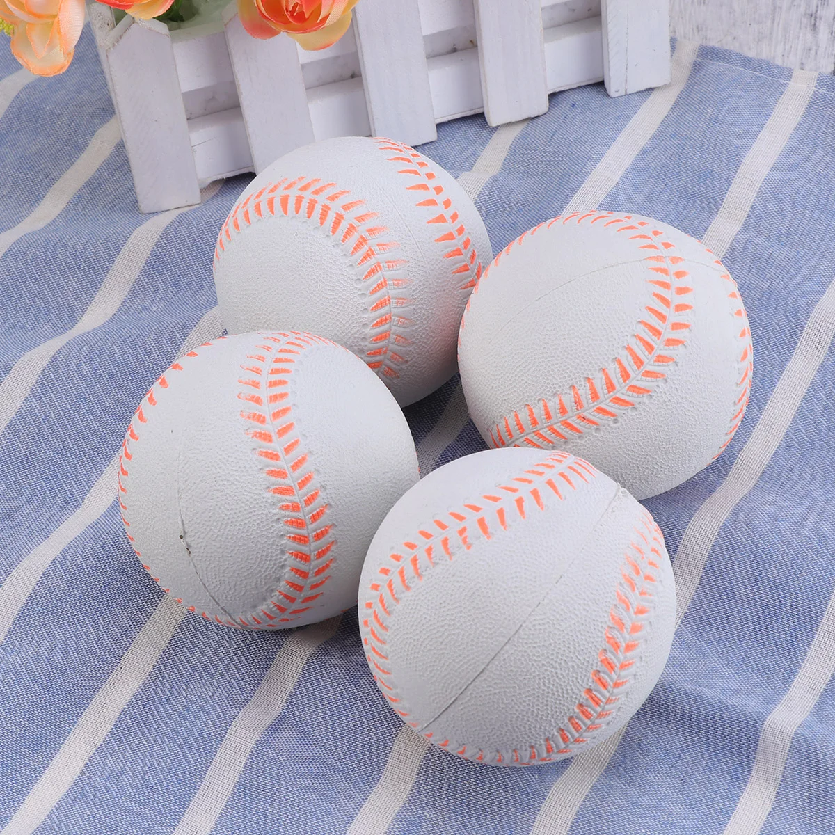 5pcs 25 Inch Sports Baseball Rubber Practice Bounce Ball for Beginner Sports Training Exercise rubber ball