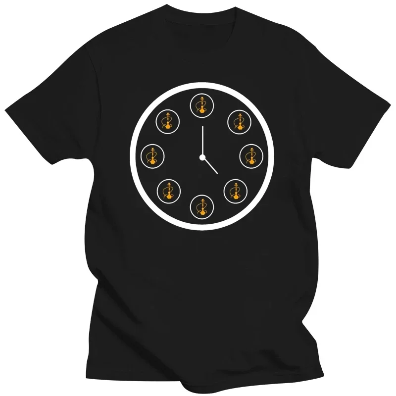 

Design Shisha Water-Pipe Smoking Hookah Merchandise Gift Tshirt For Womens Letter Novelty T-Shirts Round Collar Male Top Quality