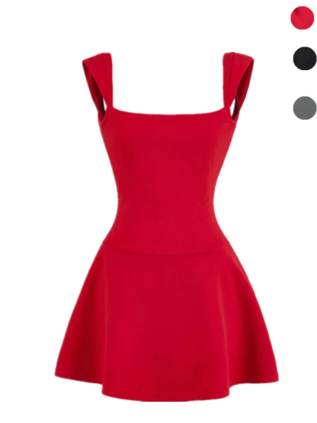 バレエスタイルのバックレスuネックセクシーなストラップレスドレス、鎖骨を美しく見せるスリムコルセット、ショートaラインスカート、通気性のあるサマードレス