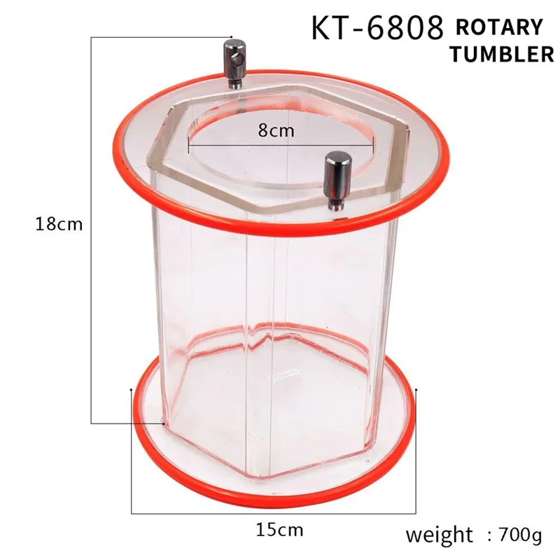 آلة تلميع الطبل A95I-KT6808 للعملات القديمة، لتنظيف طحن المجوهرات والذهب والفضة والجوز #6