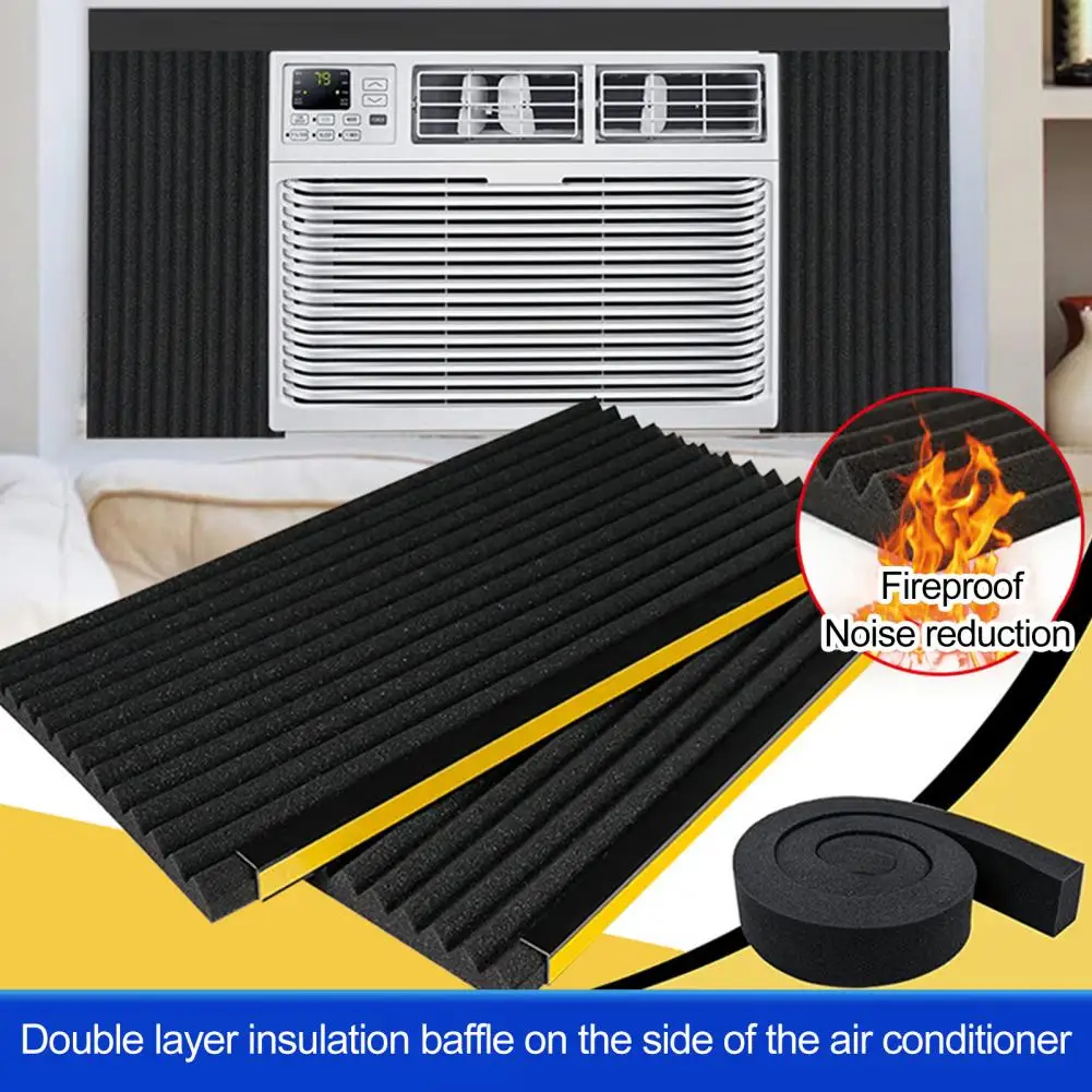 

3Pcs Window Air Conditioner Foam Insulation Side Panels Seal Kit Energy Saving Universal Size AC Units Insulating Panels