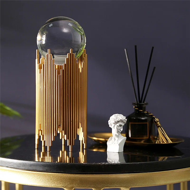 TKOH-Home Decoration Living Room Item Ornament For House Lighted Glass Wine Crystal Book Center Table Modern Tv Cabinet