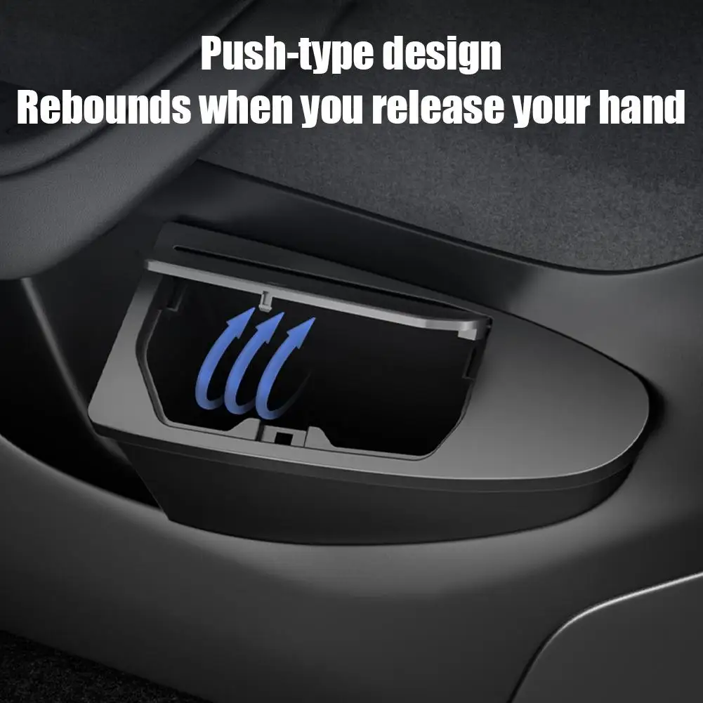 for Tesla Y Highland Juniper Side Door Trash Can Garbage Cover, Bin Trash Storage Accessories Organizer Can Box with E9W5