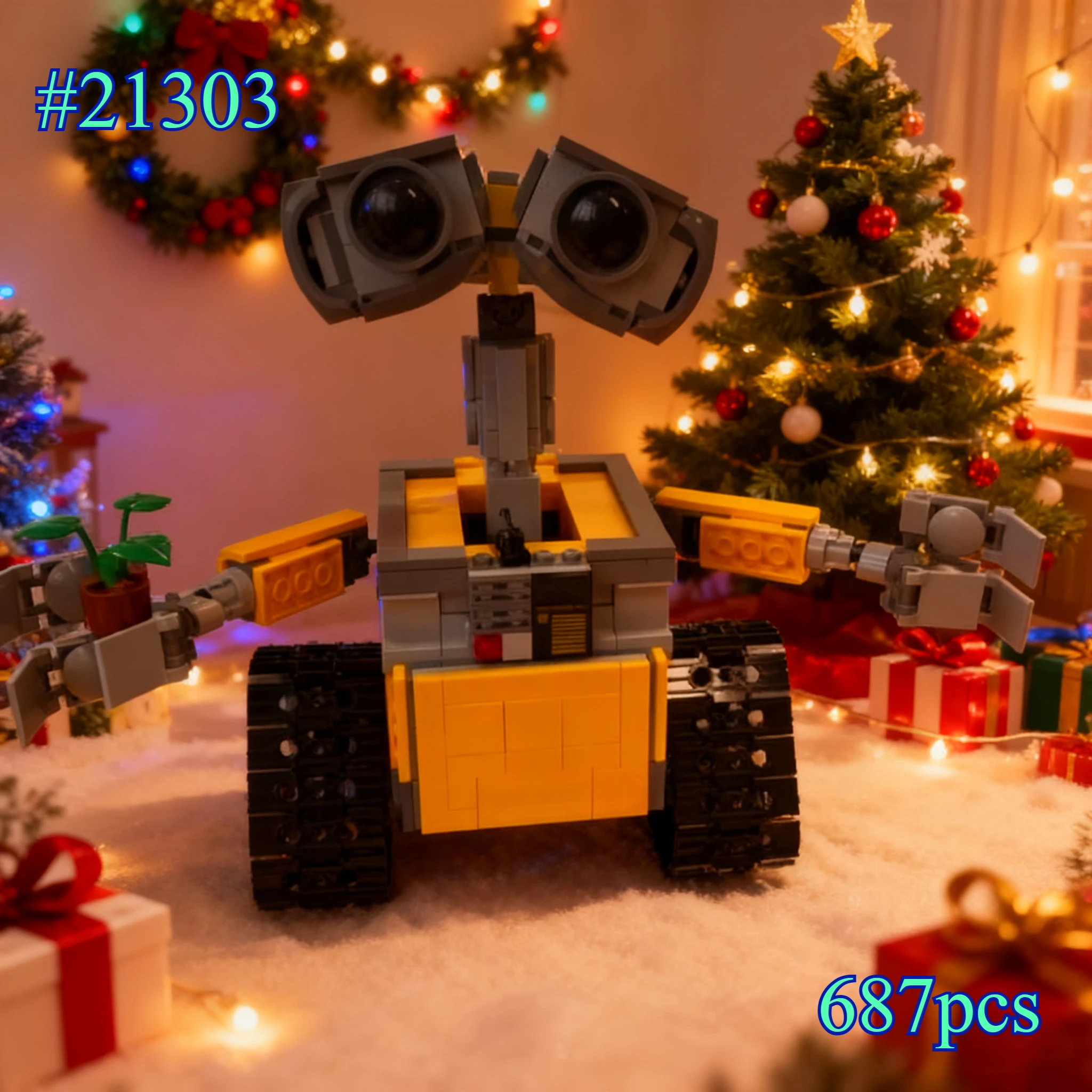 Heißer 687 stücke Wall-E Baustein Kit MOC Idee Technische Klassische Film Modell Baustein Montage kinder Spielzeug geschenk 21303