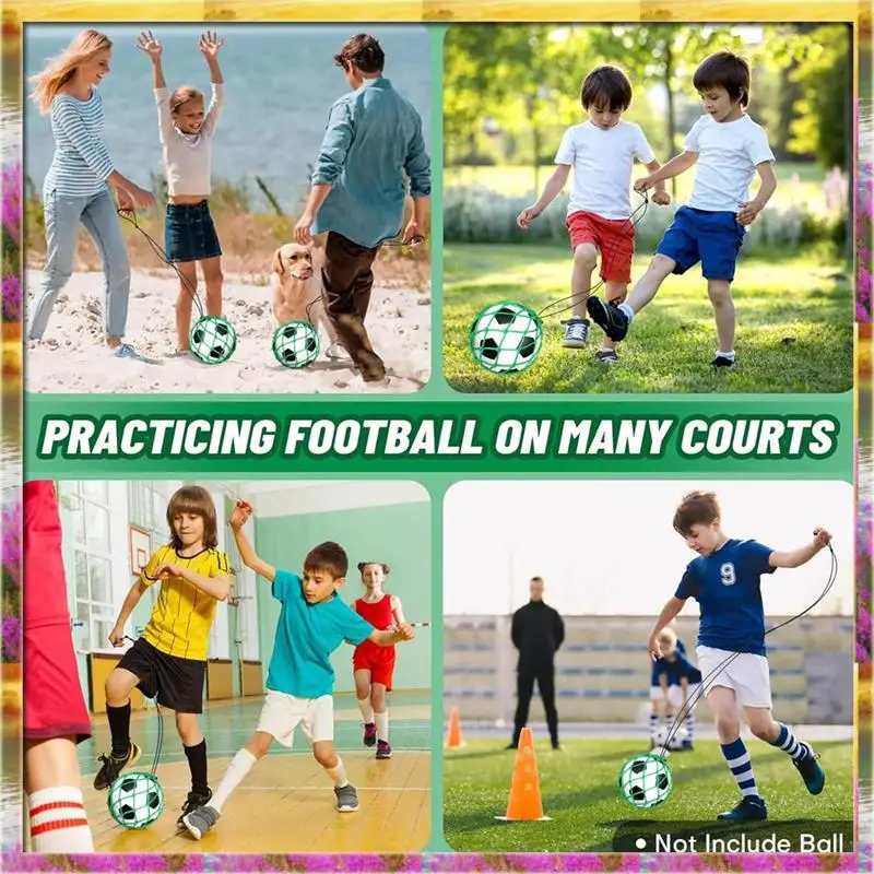 Rede de bola de futebol, 2 peças, amigável ao orçamento, para bola, tamanho 3, 4, 5, solo, auxílio para treinamento de prática de chute de futebol
