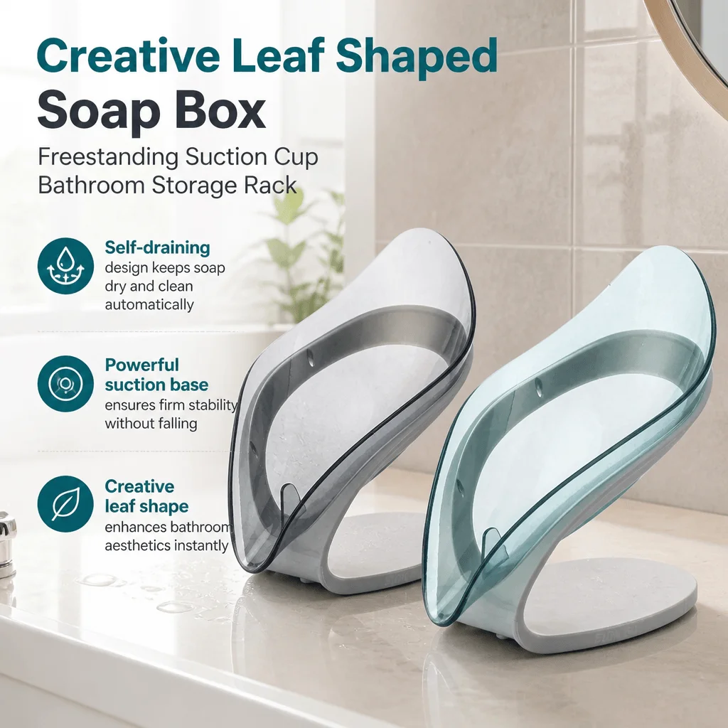 Soap Dish Draining - حامل صابون على شكل ورقة شجر