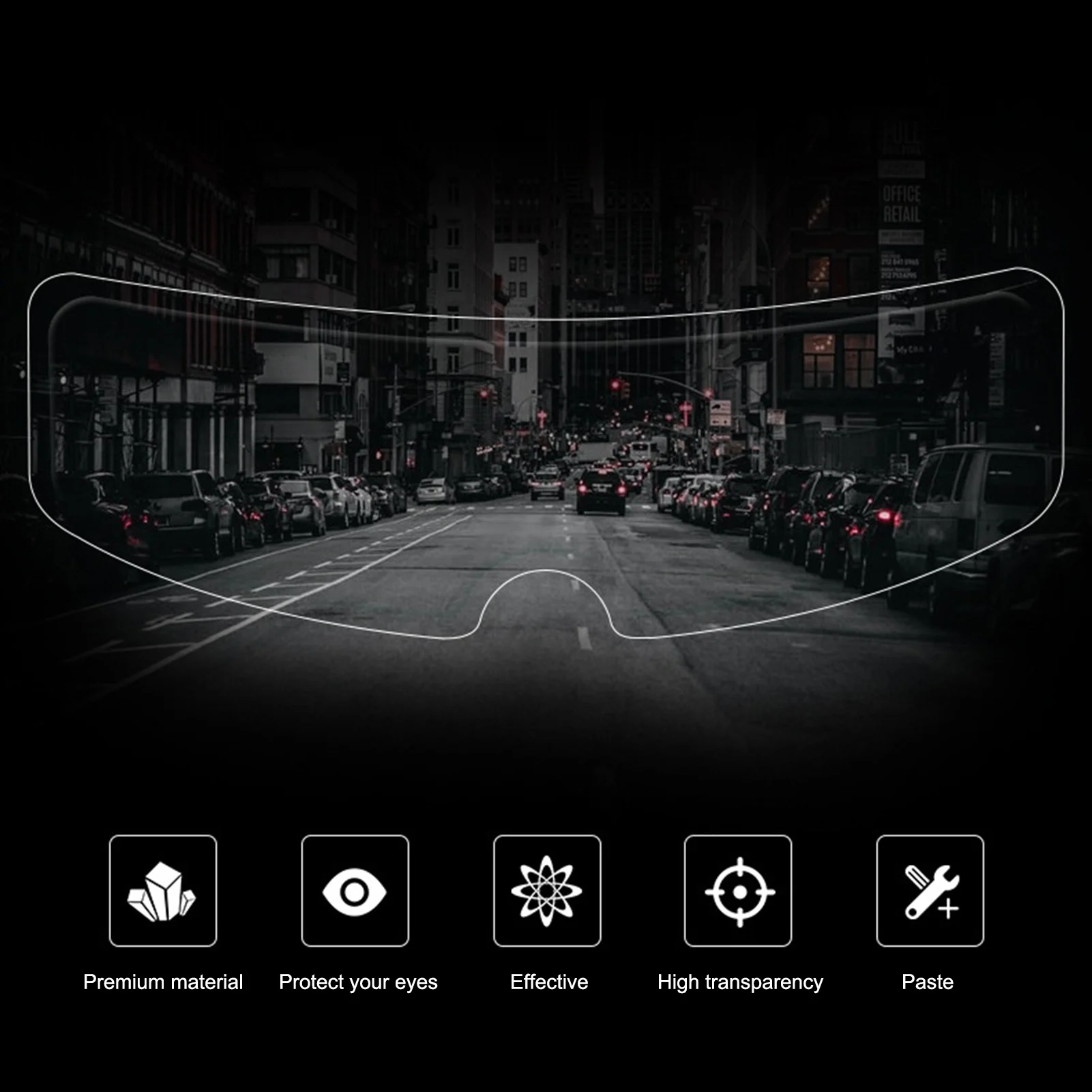 Universal Anti Fog Rainproof Helmet Shield Film Raining Fog Anti Film for Helmet Visor Film Protection Sticker Lens Shield