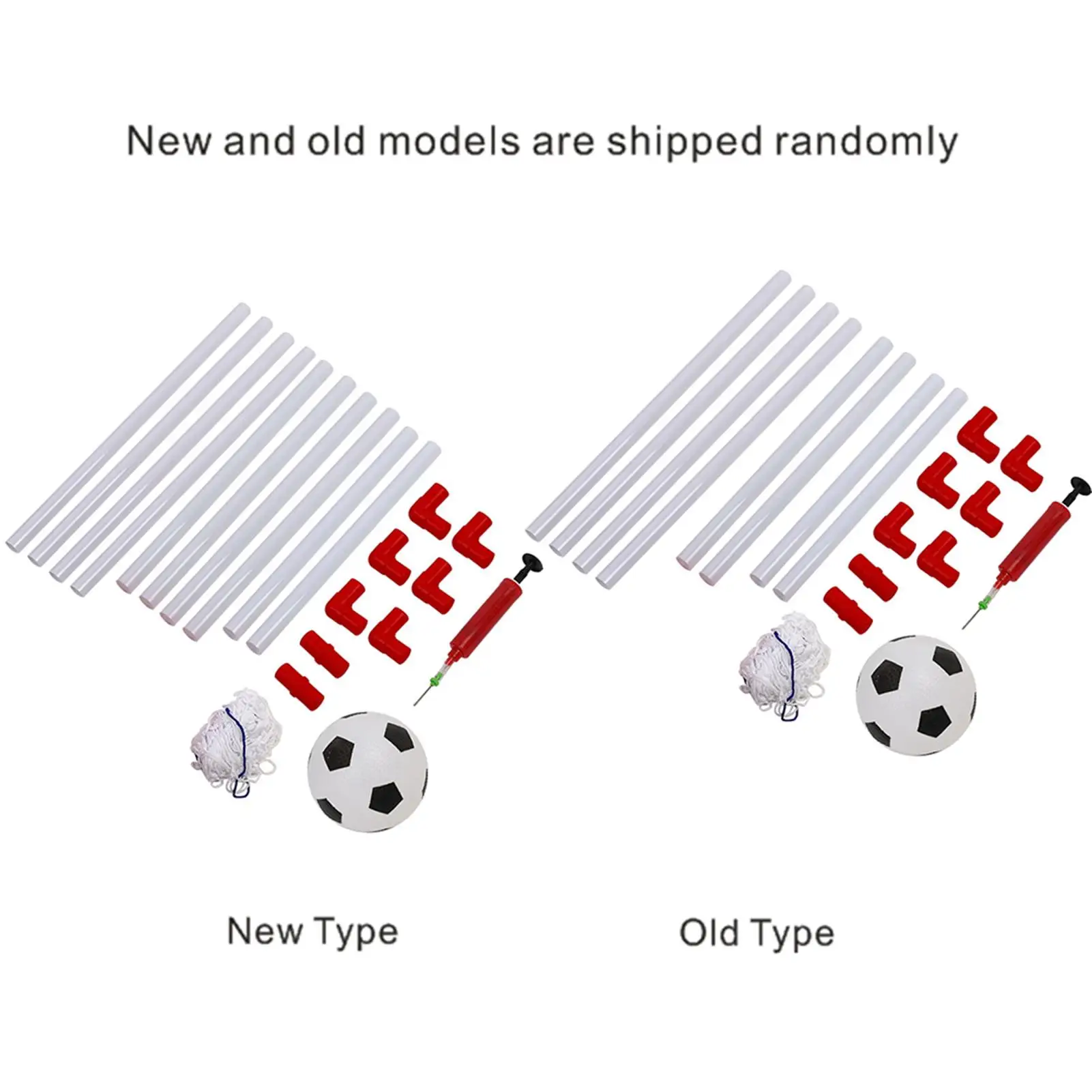 106/120cm  Soccer Goal Set for Kids - Indoor/Outdoor Football  with  Pump - Official Size Sport