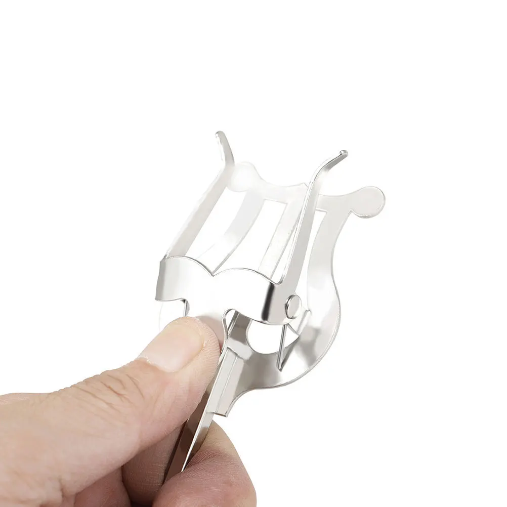 

1Pcs Saxophone Sheet Music Clip Durable Iron Holder Compact Lightweight Practical Music Score Folder Ideal for Marching