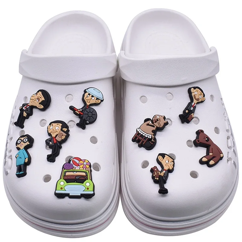 9/50 Stück Mr. Bean Schuh-Charms, Cartoon-Schuhaccessoires, passend für Clogs, Sandalen, Gartenschuhe, Dekorationen, Schnallen für Kinder, Geschenke – Detail 3