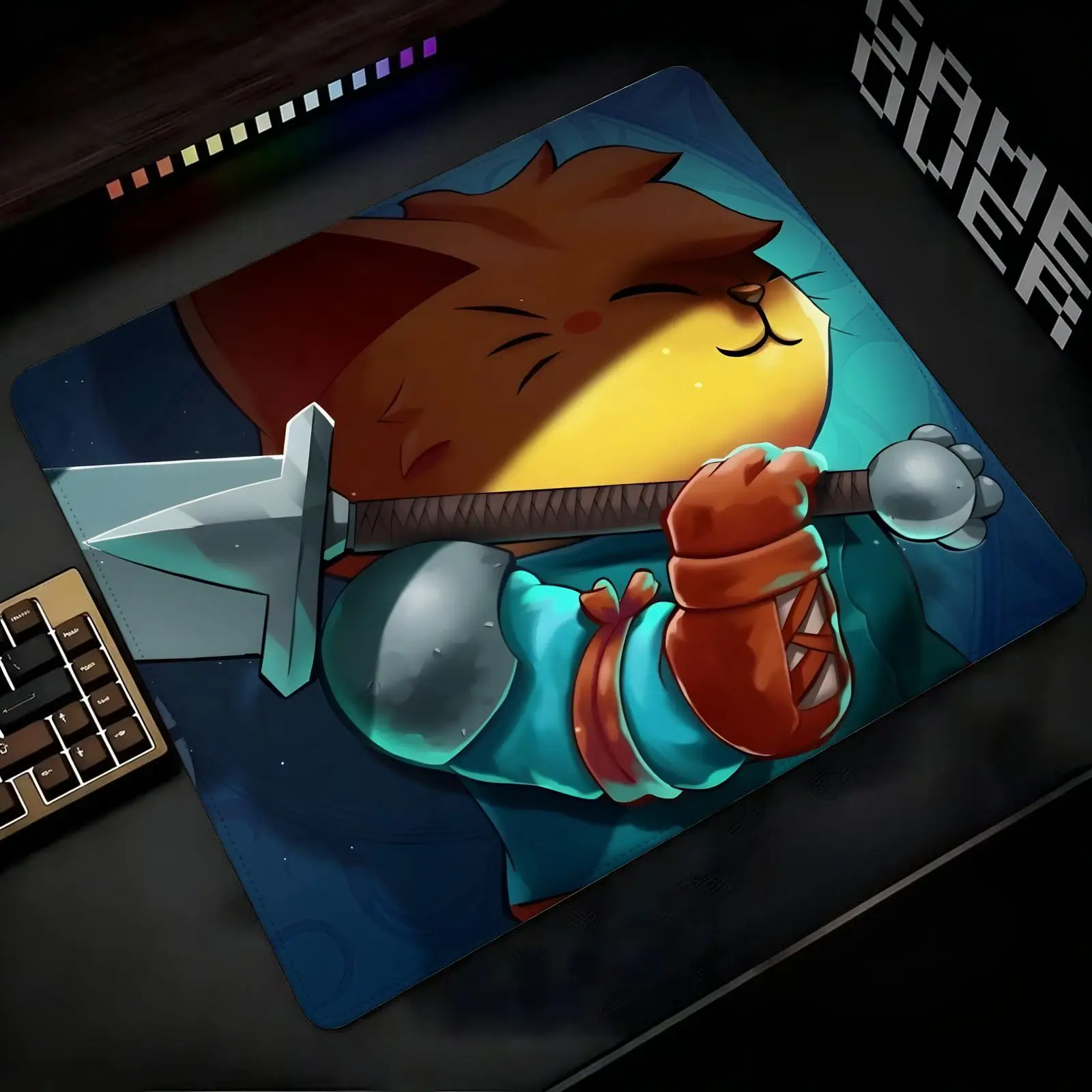 Cat Quest Mouse Pad Regular gaming mouse pad Office mouse pad Laptop desk mat Stitched edge S/M/L size mouse pad