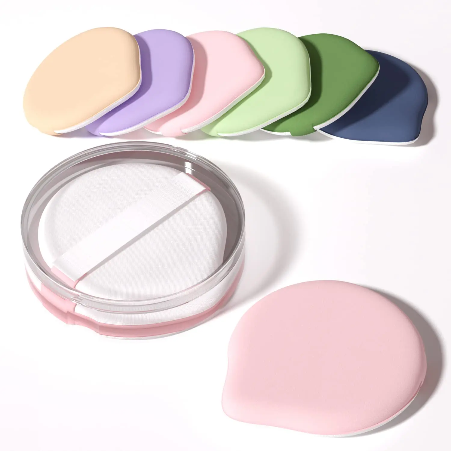 5/10Pcs Mini Finger Puff Foundation Small Air Cushion Powder Sponge Face Concealer BB Cream Cosmetic Applicator Narzędzia do makijażu