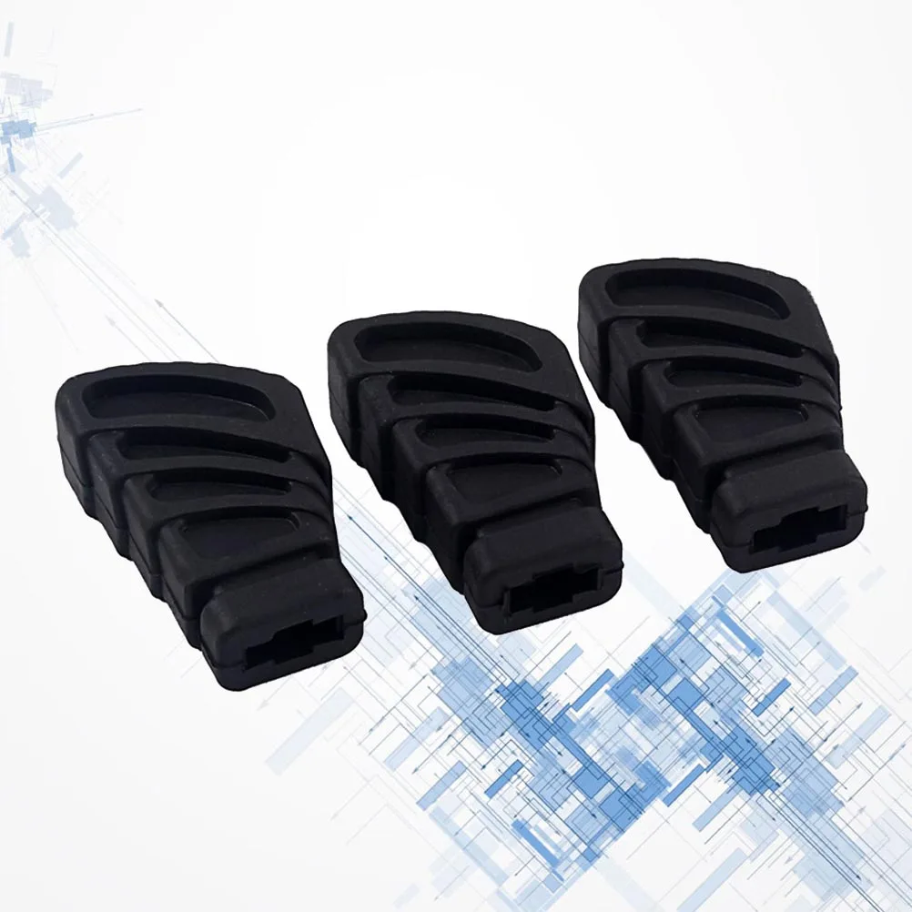 

3Pcs L Size Black Drum Rubber Feet For Cymbal Stand High Friction Durable Percussion Replacement Parts
