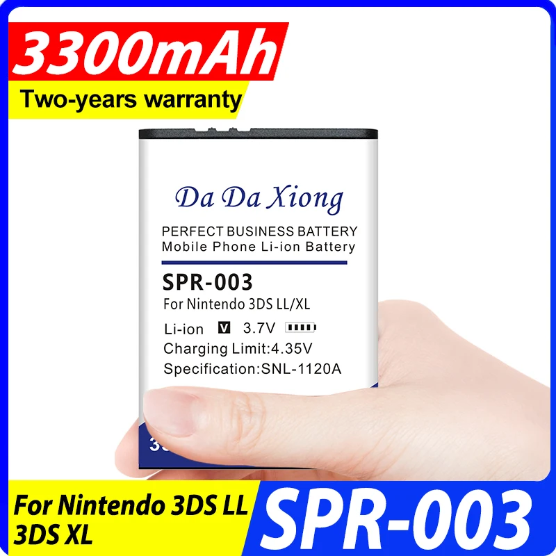 

DaDaXiong новая консольная батарея 3DS XL SPR-003 SPR003 литиевые батареи 3300 мАч 3,7 В для консоли Nintendo Switch 3dsxl SPR 003