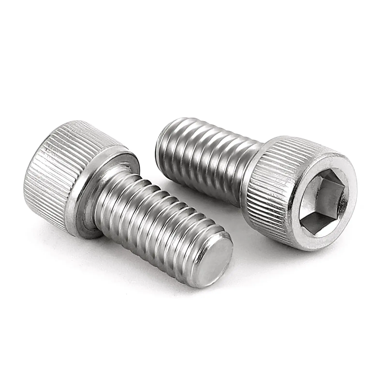 50pcs M3-M6 304 Stainless Steel Hex Socket Head Cap Screws Bolts Kit Metric Fastener Set for Machinery Equipment Hardware