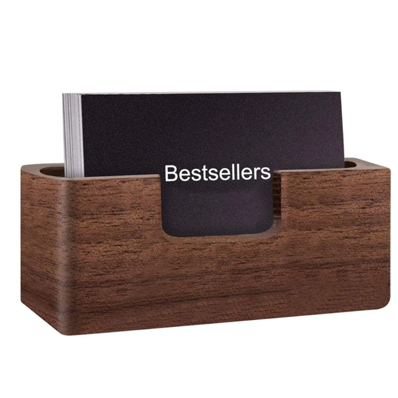 

Business Card Stand Simple Wooden Calling Card Holder Name Card