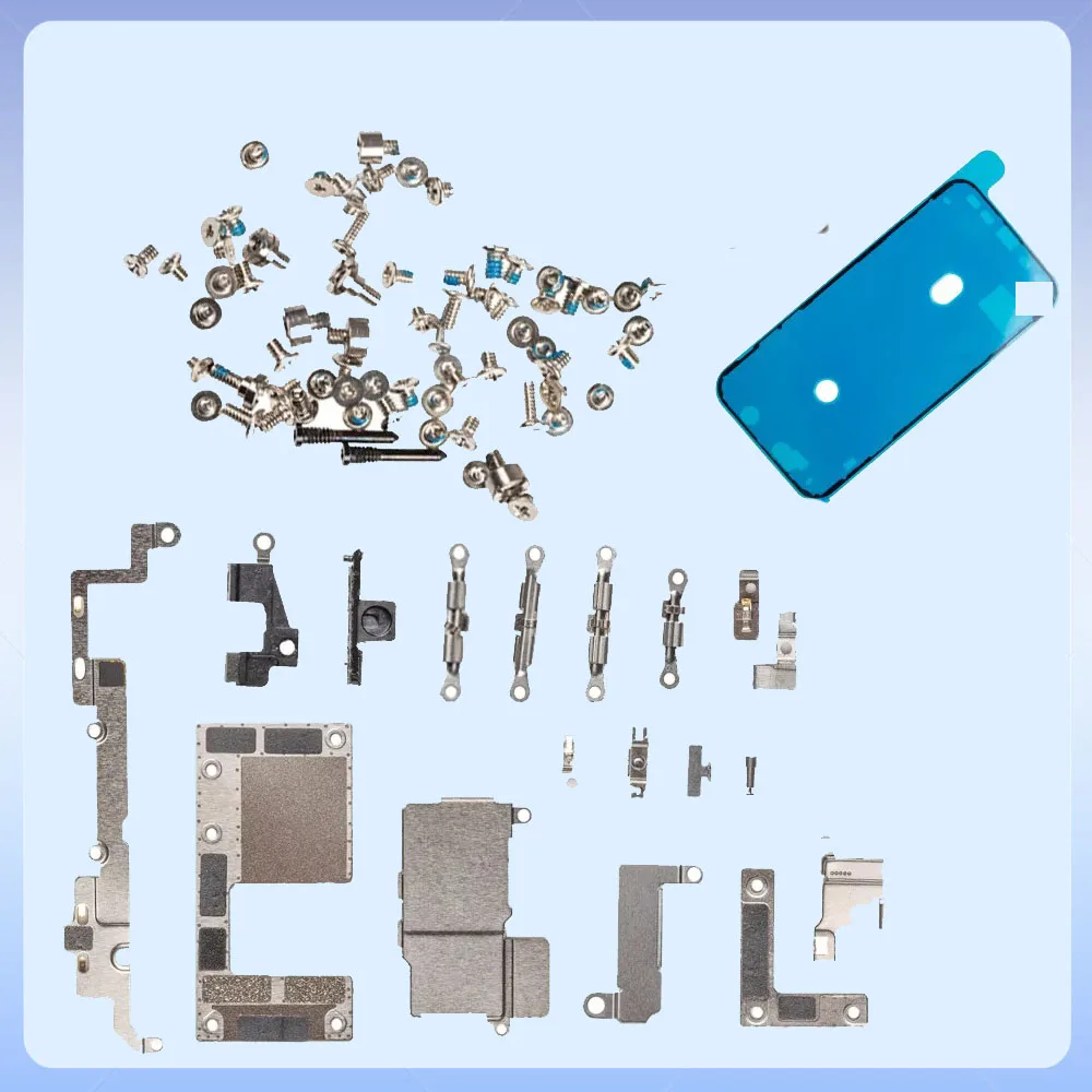 

1set Full Inside Small Metal Holder Bracket Shield Plate Set Kit Full Screws Waterproof For iPhone X XR XS 11 12 13 14 Pro Max