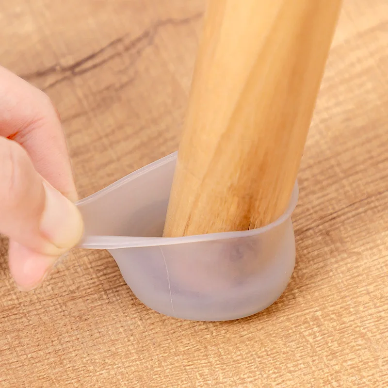 Silikon Stuhl Fuß abdeckung verschleiß feste Holzboden stumm rutsch fest geeignet für runde quadratische Tisch Fuß stuhl Fuß polster unter 4cm