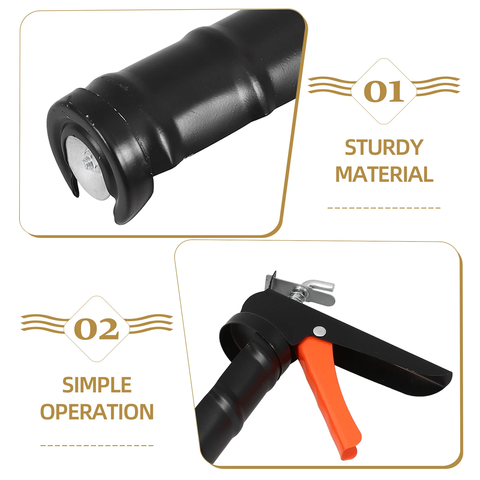 頑丈なコーキング接着剤ツール ポータブルコーキングツールキット シームレスなコーキング用 プロのシーラントアプリケーション ホームセンター