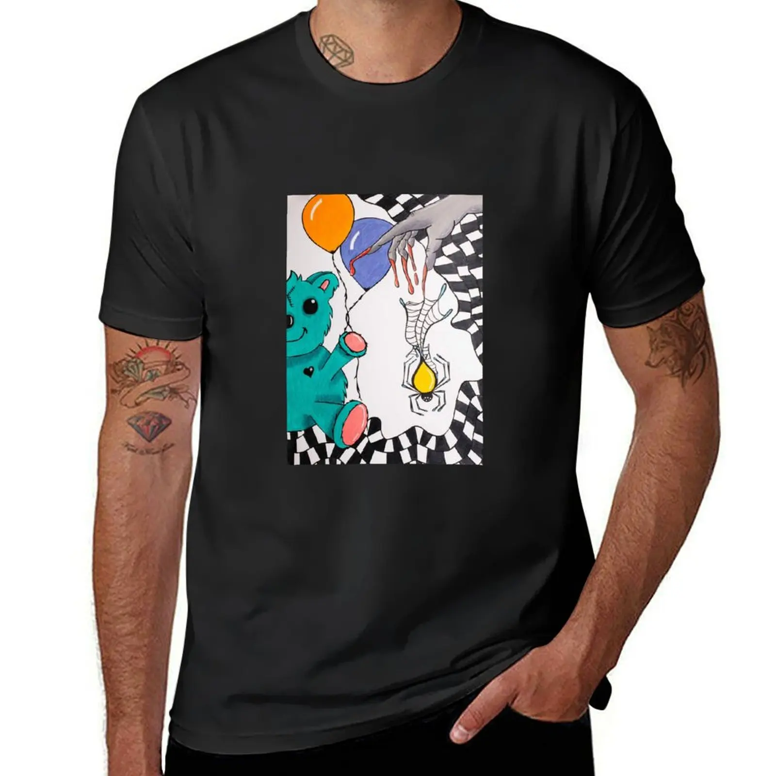 Teddy T-Shirt plus size tops korean fashion sports fans tshirts for men
