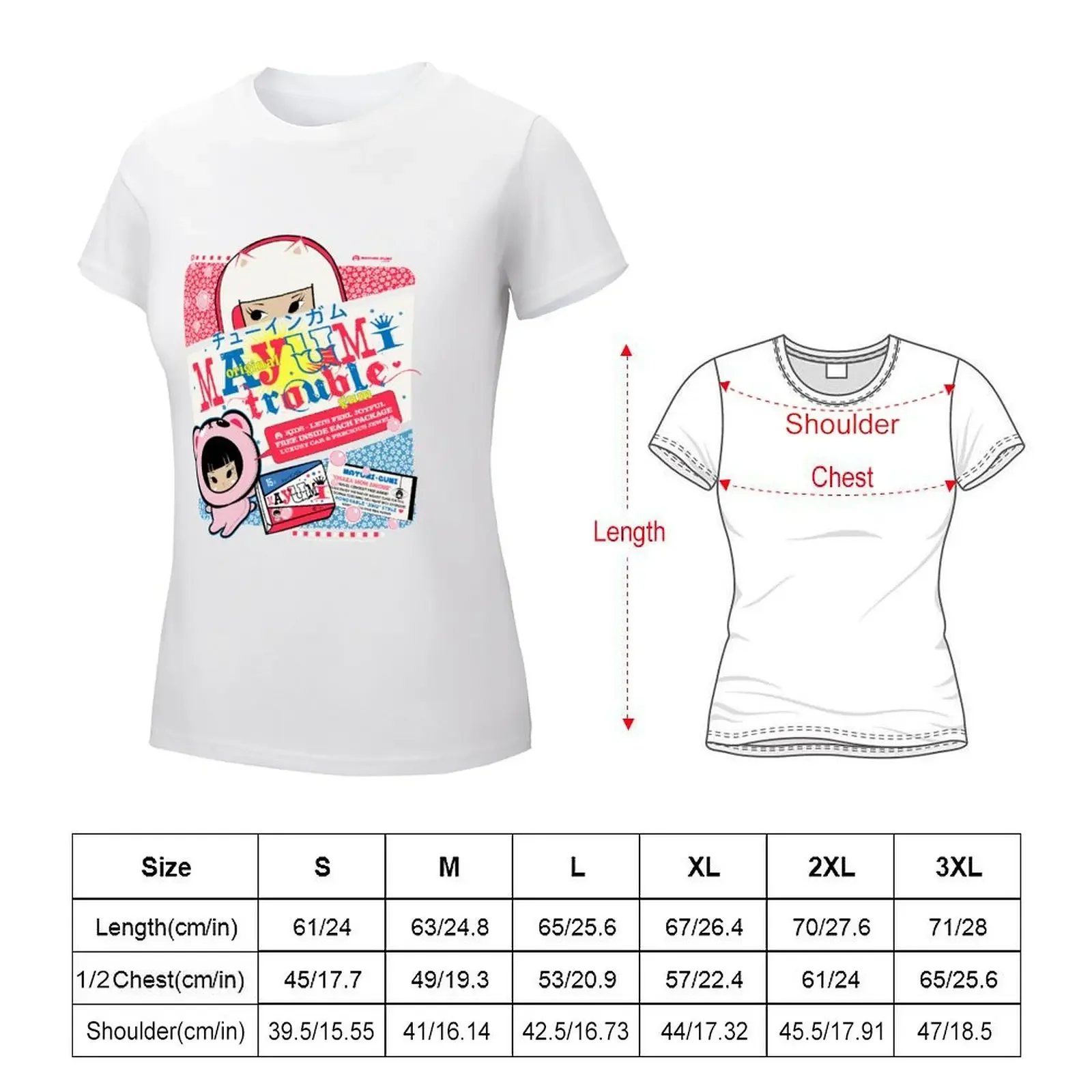 Trouble Gum T-shirt tees Female clothing t shirts for Womens