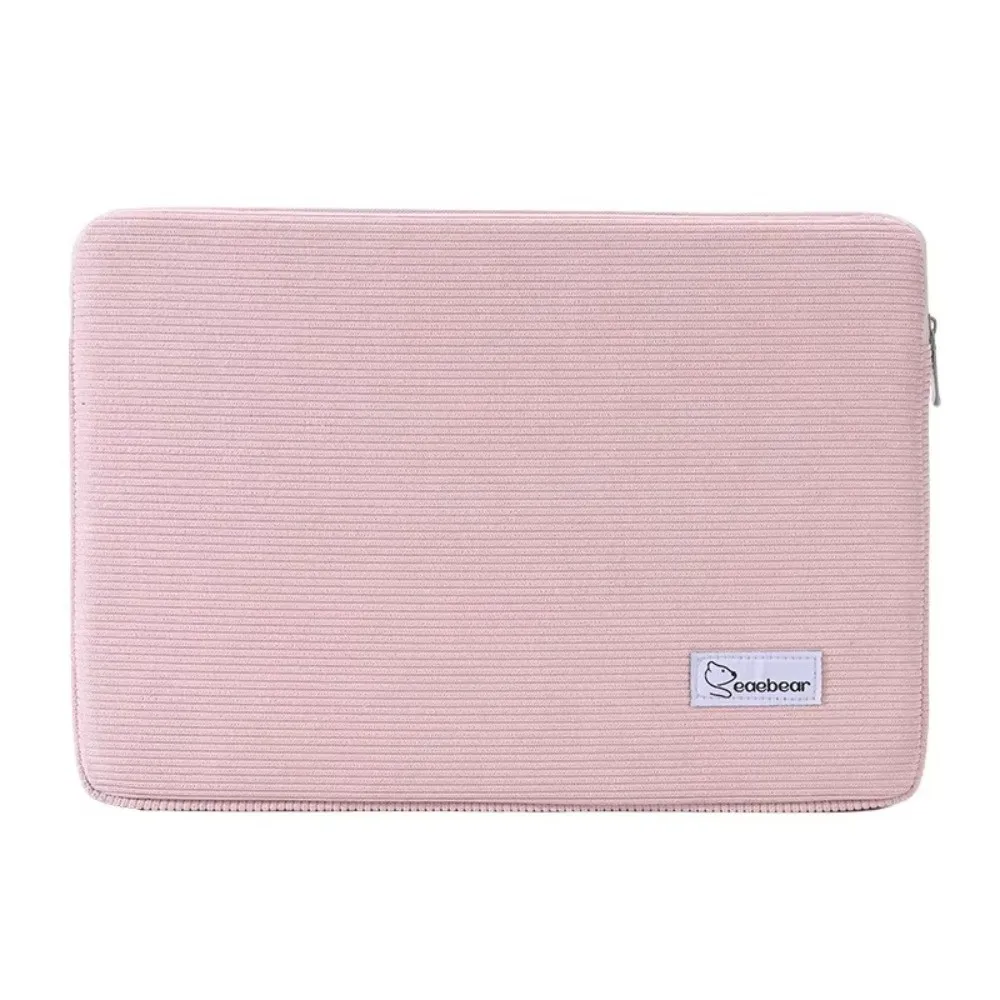 Shockproof Laptop Bag Large Capacity Zipper Laptop Cover Corduroy Liner Sleeve Computer Bag Suitable for 11-13 15-15.6 Inch